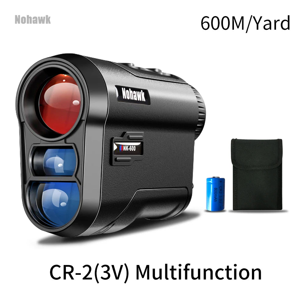 Nohawk 600M 1000Y Golf Laser Rangefinder With Slope Compensation