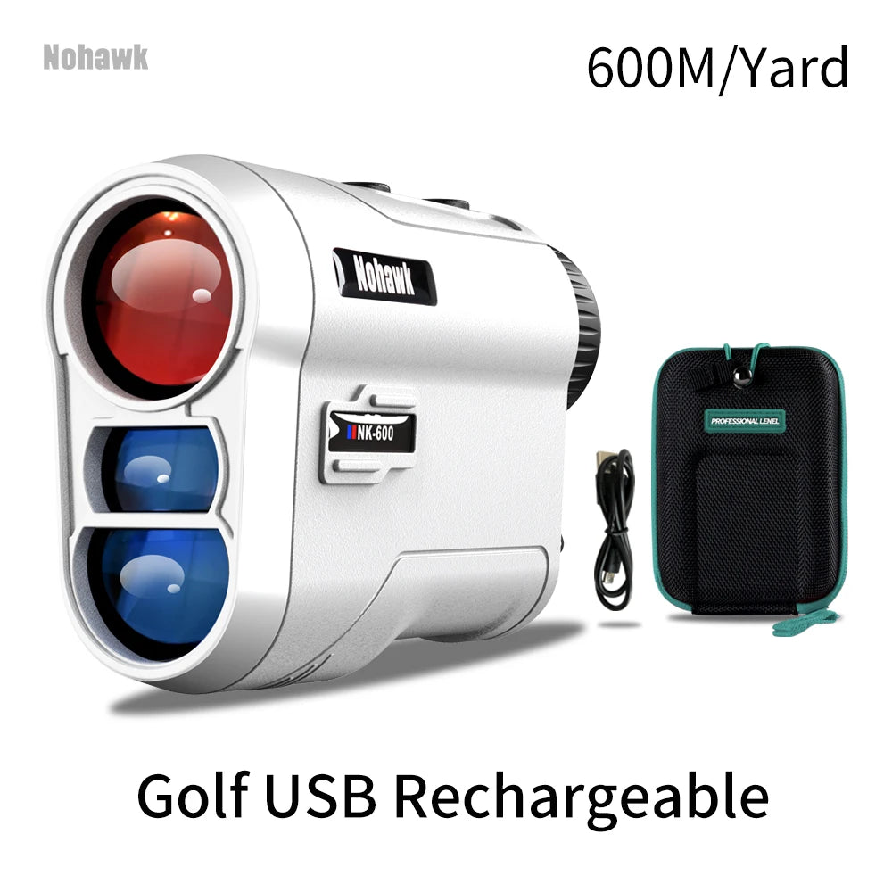 Nohawk 600M 1000Y Golf Laser Rangefinder With Slope Compensation